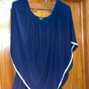 MSK Romper Navy Blue with Rhinestones